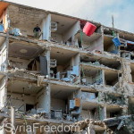 Syrian bombed apartments