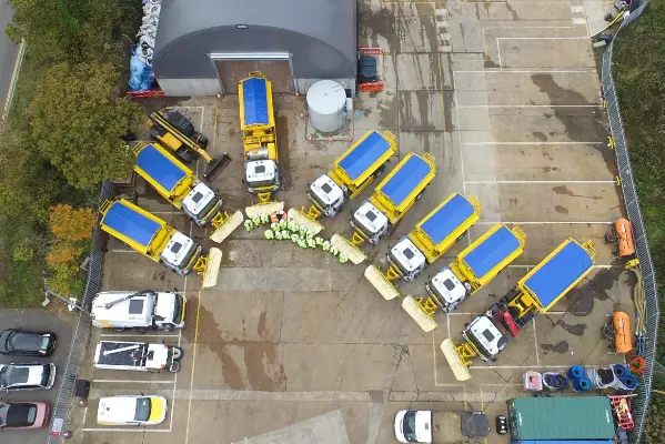 Gritters from the air