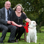 Jane and Alan Slater - Isle of Wight lottery winners with dog