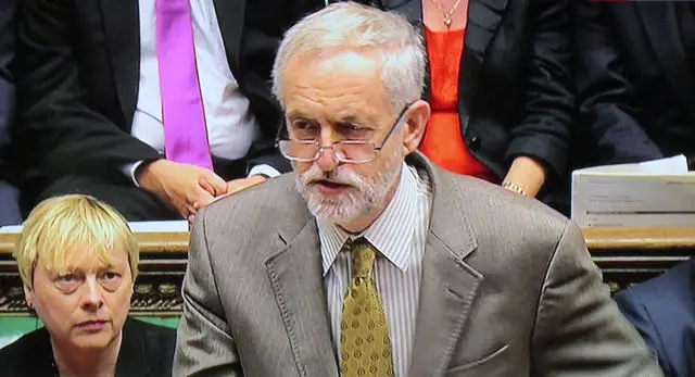 Jeremy Corbyn in parliament 