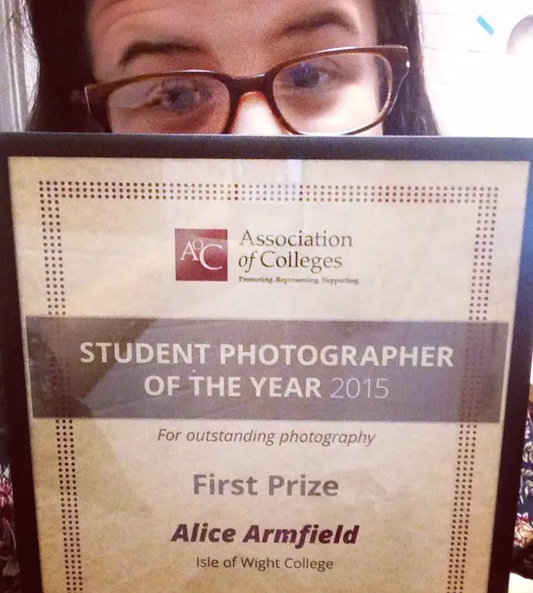 Alice Armfield student photographer of the year