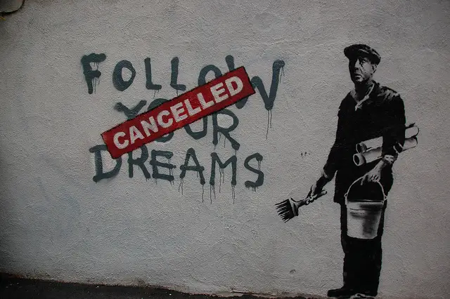 Banksy cancelled graffiti 