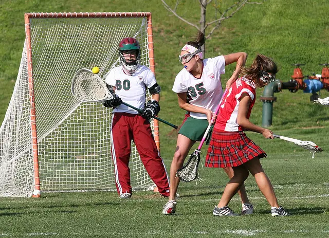 Lacrosse playing 