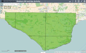 Isle of Wight oil exploration map - 14th round