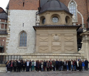 Ryde Academy pupils at Wawel Castle