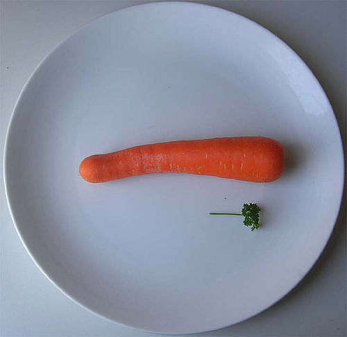 carrot on plate