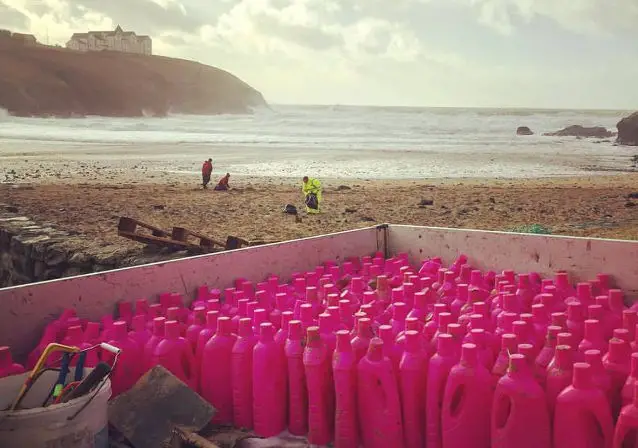 pink bottles