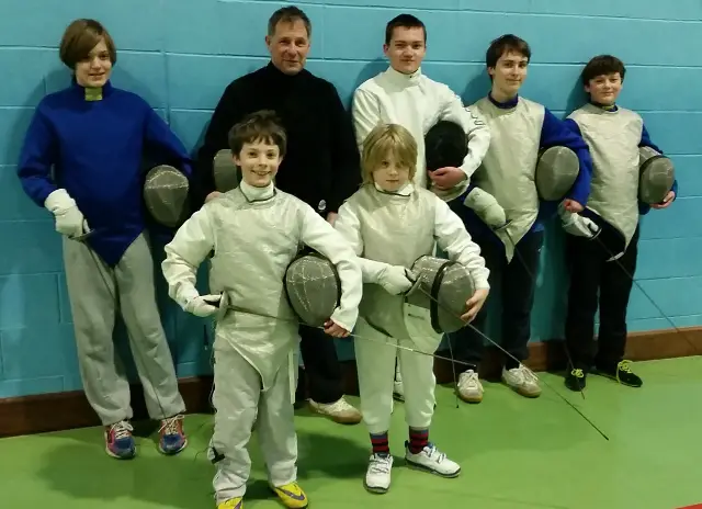 Young members of the West Wight Fencing Club 1