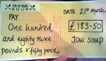 iw soup cheque