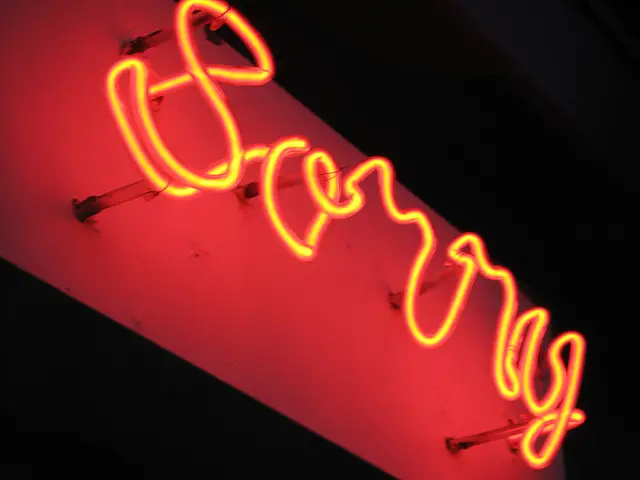 neon sorry sign