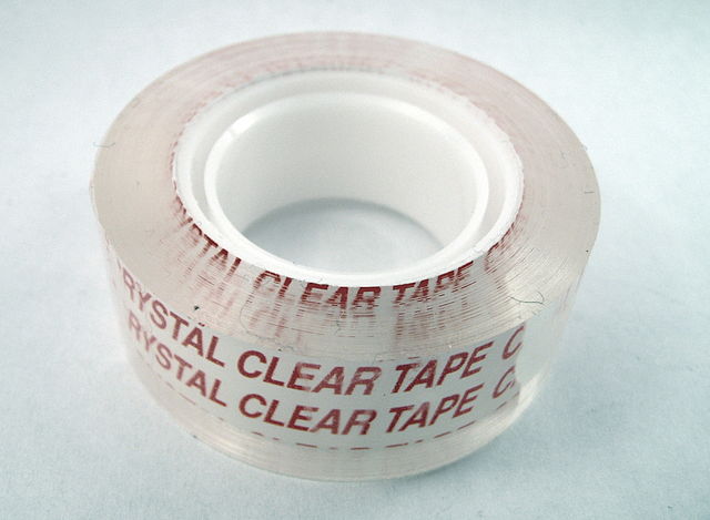 Clear adhesive tape