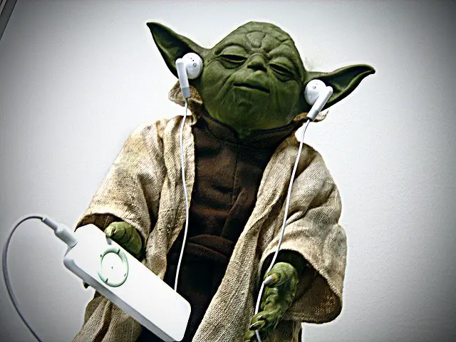 Yoda on an ipod
