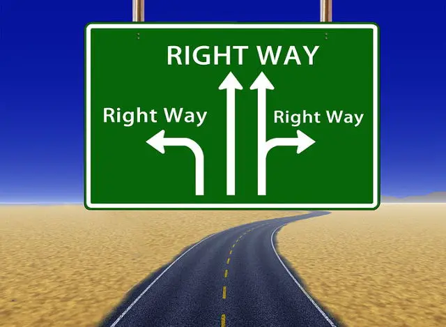 go the right way sign 