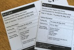 polling cards