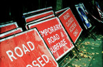 road closed signs