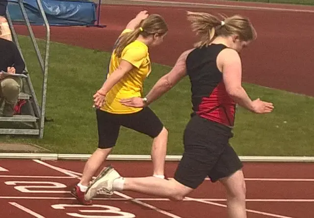 Sarah Beane 100m race