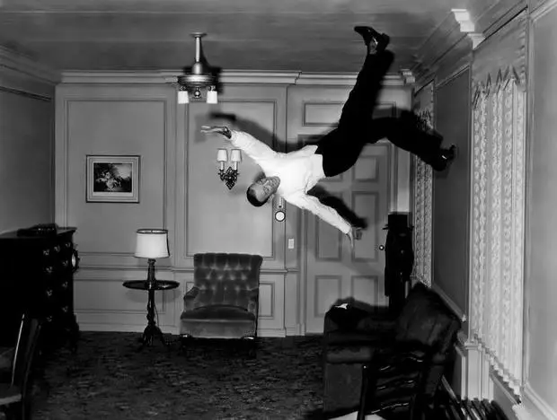 Fred Astaire on the ceiling 