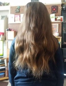 Brooke's hair before the cut