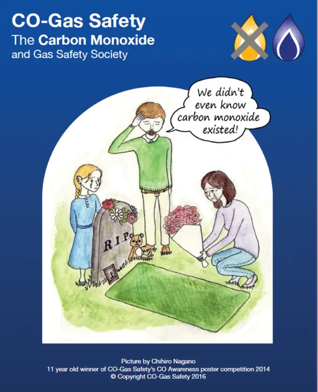 CO Gas safety poster