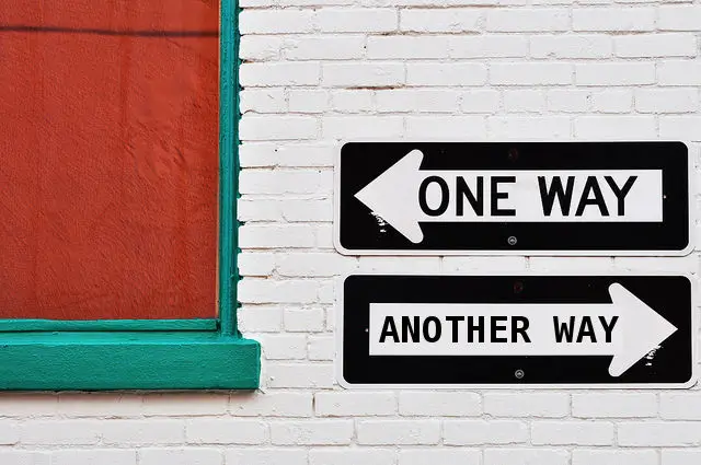 one way - another way signs