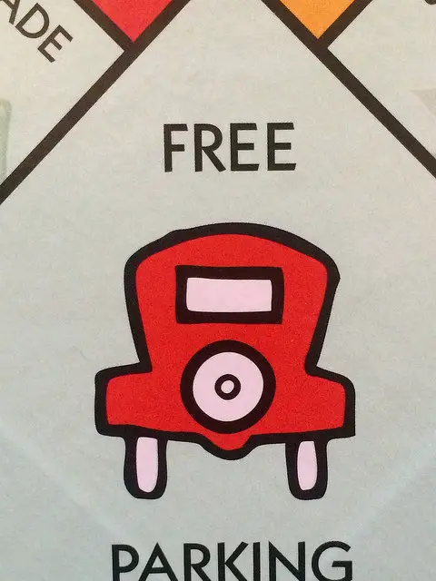 free parking on monopoly board 