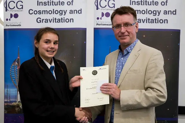 Daisy McViar Schools physicist of the year 2016
