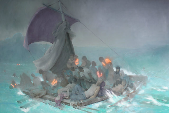 Raft of the Migrants by Charles Inge