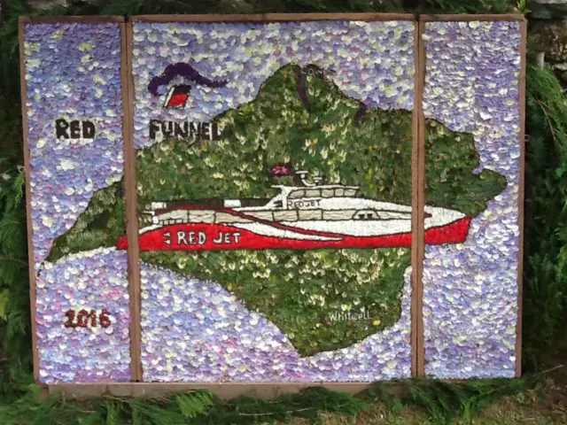 Whitwell Well Dressing featuring the Red Jet 6