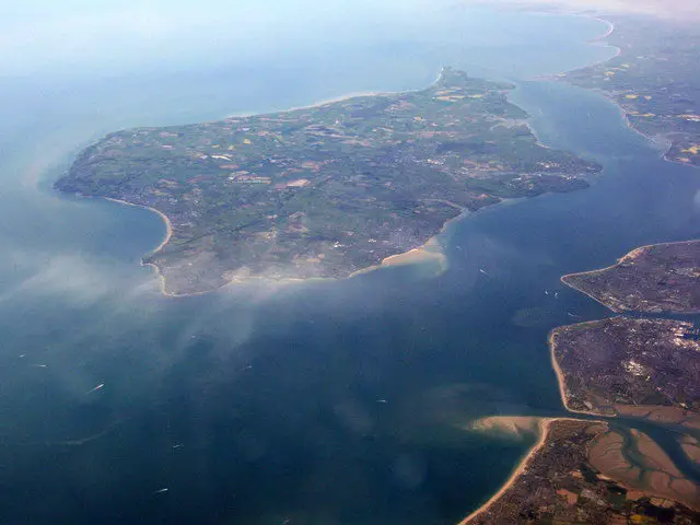 isle of wight from plane