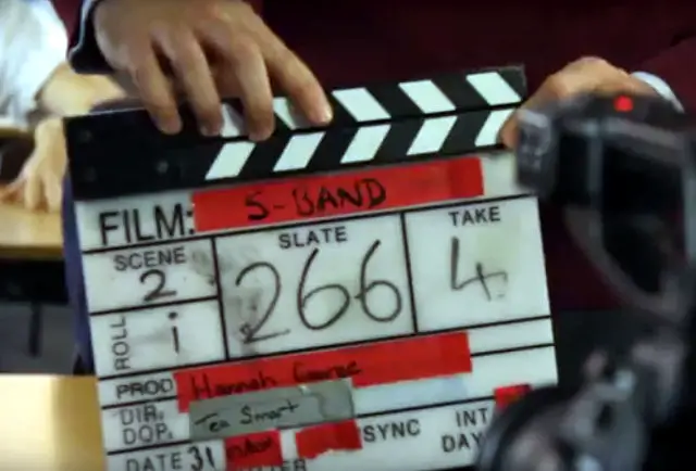 s-band clapperboard