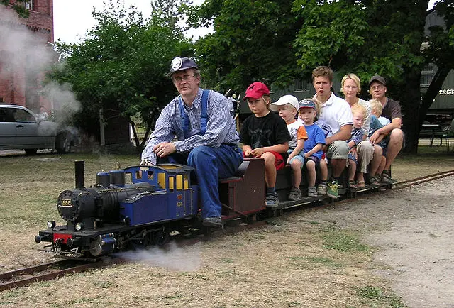 miniature steam train