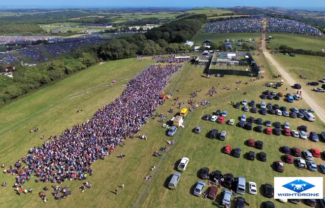 Bestival Queues by WightDrone
