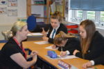 Amy Mackledon and Ryde Academy pupils