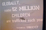 child trafficking message