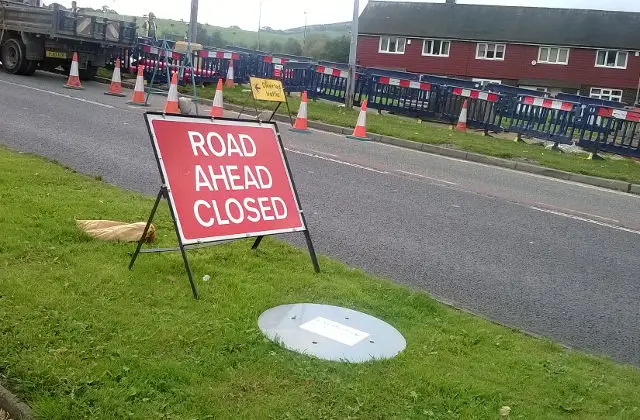road ahead closed