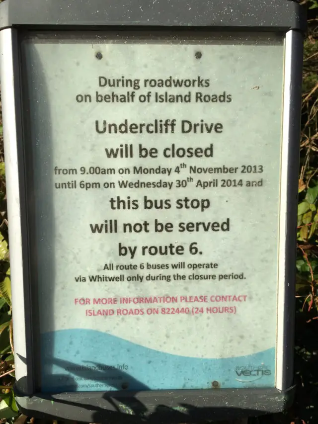 Undercliff Drive - a sad reminder for residents of what was supposed to be (7th November 2016)