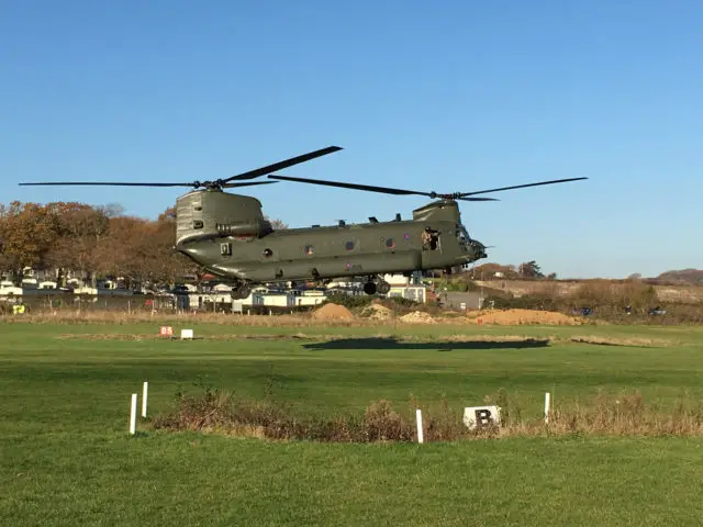 Chinook taking off