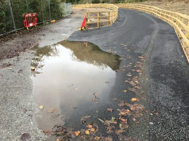 Undercliff drive - Western end after rain (19th November 2016)