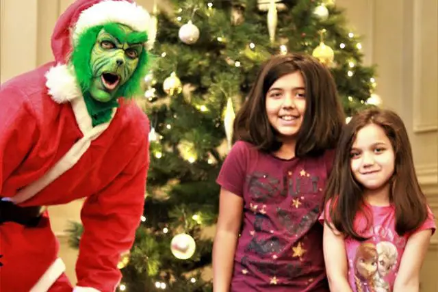 Grinch with Anna and Chloe