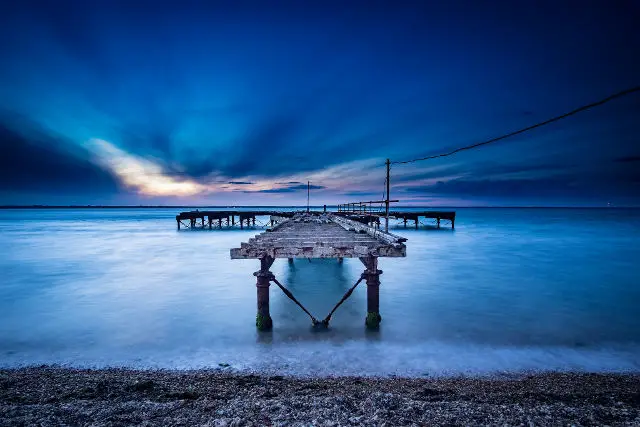 Ghostly pier