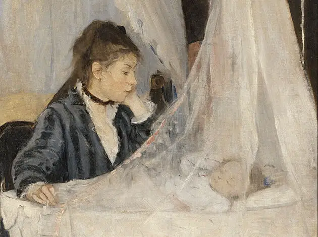 berthe morisot's painting the cradle