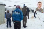 syrian refugees in camp with snow - daryll pitcher