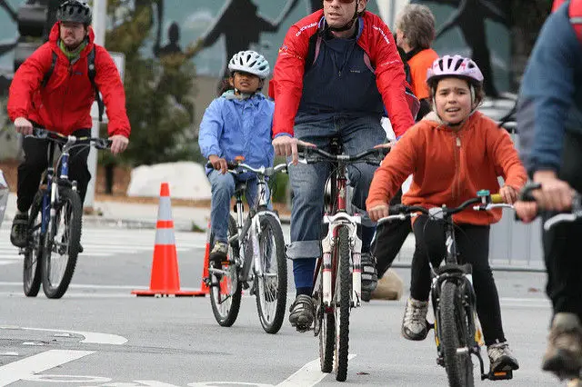 child cyclists