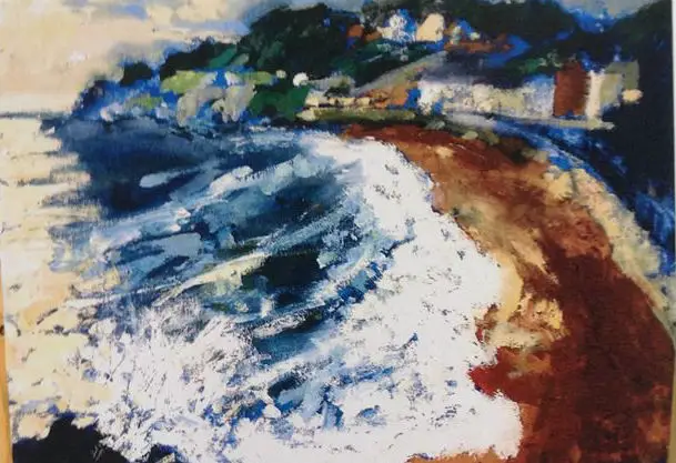 painting of the beach by mark cosby