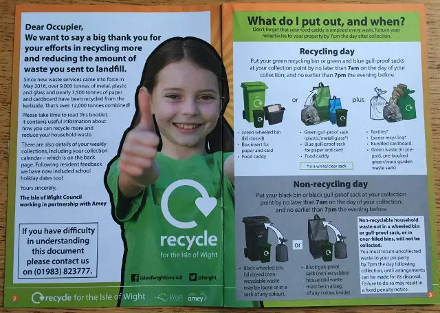 recycling leaflet