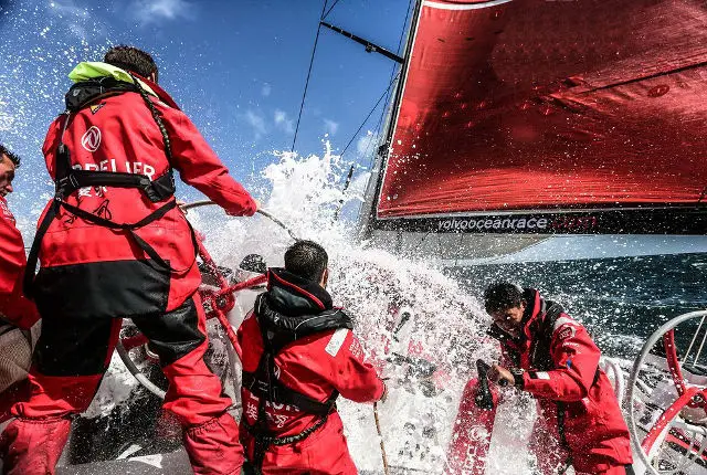 August 11, 2014. Round Britain Island Race Day 1 - OBR content Dongfeng Race Team: ascal Bidégorry got injured and is being treated onboard during the race.August 11, 2014. Round Britain Island Race Day 1 - OBR content Dongfeng Race Team: ascal Bidégorry got injured and is being treated onboard during the race.RBI Onboard