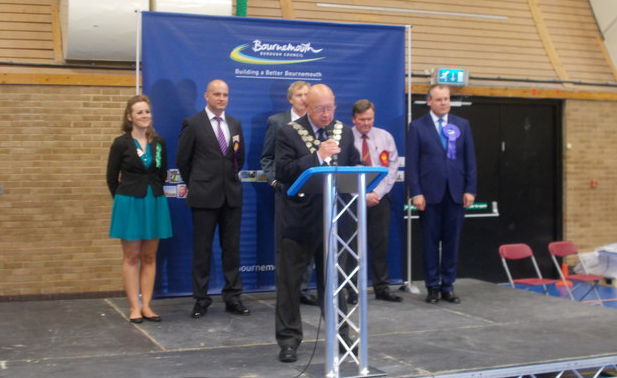 election count announcement in bournemouth 