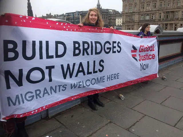 bridges not walls banner