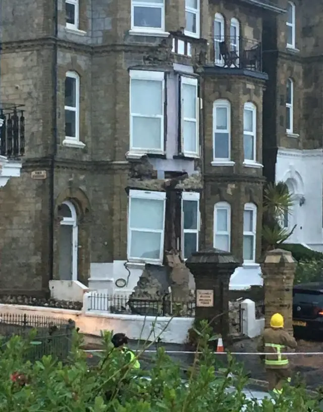 House front collapse in Alexandra Gardens, Ventnor by Ashleigh Louise Copping