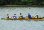 Newport & Shanklin Composite Masters Four (Two rowers in Blue, two in Yellow)
